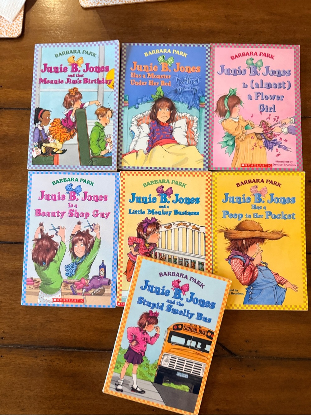 Junie B. Jones Kids Book Set of 7Assorted Color Covers